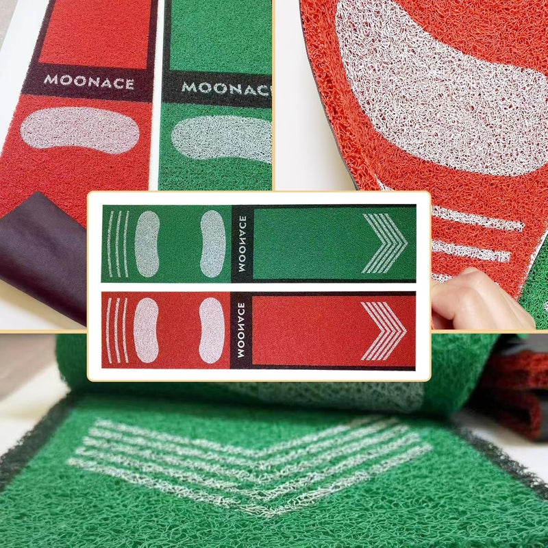 MOONACE Softball Pitching Mat Wear Resistant Portable Auxiliary Tool for Batting Stance Practice 54 x 12 inches for Young People Beginner，Indoor/Outdoor Practice Baseball Strike Zone Mat - Image 2